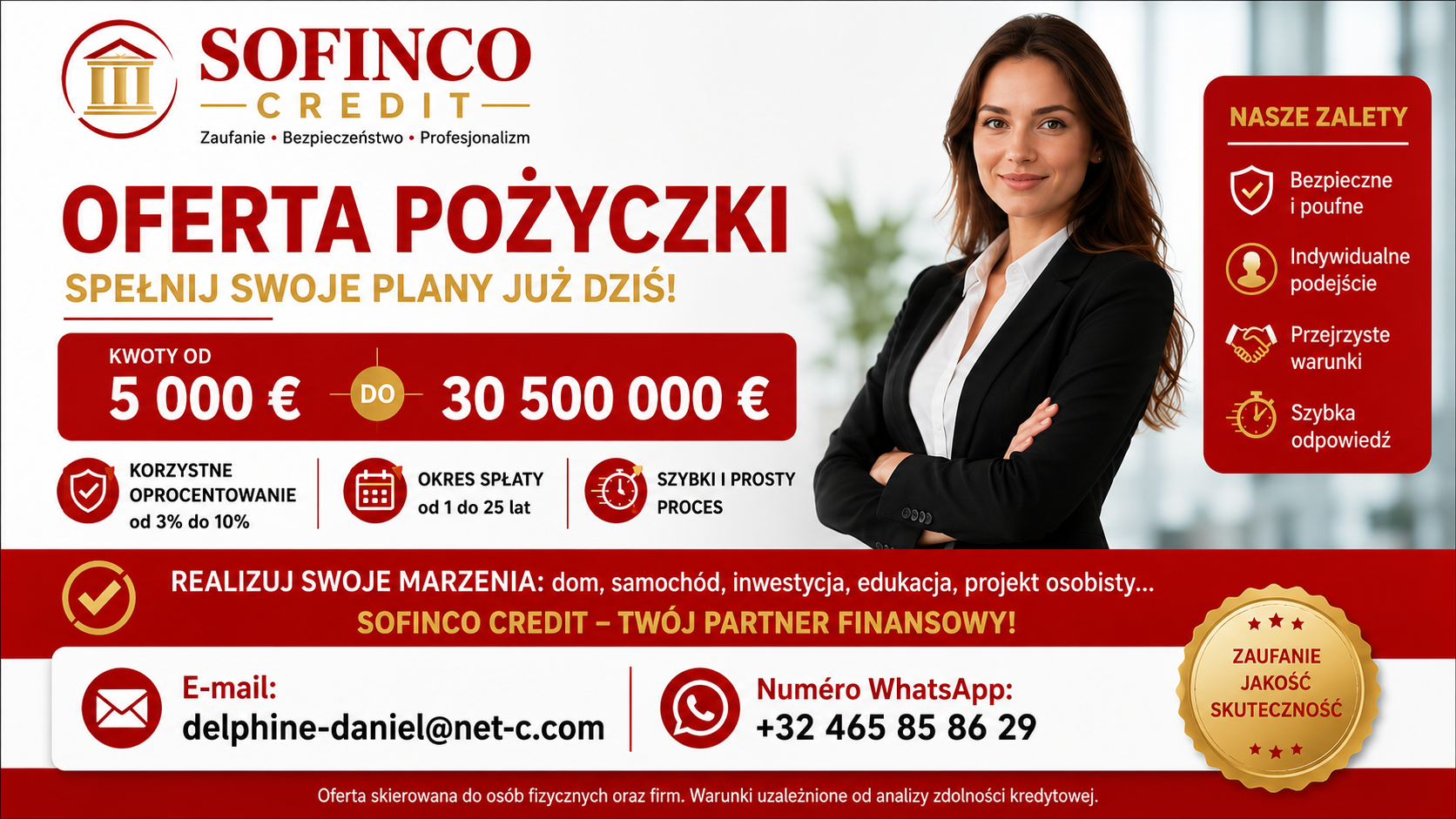 Mamy oferty kredytowe dla każdego