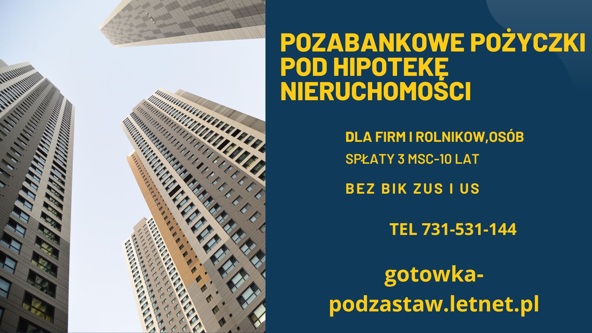 SKUTECZNE FINANSOWANIE POD ZASTAW NIERUCHOMOSCI BEZ BIK